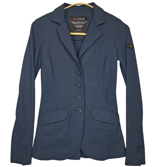 Iago Dhalia Technical Competition Show Coat Navy Blue - Picture 3 of 12